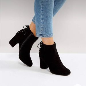 Head Over Heals by Dune ankle boots Faux Suede